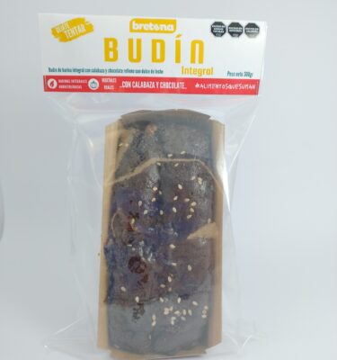 Budín integral de calabaza con chocolate y dulce de leche