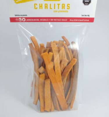 Chalitas integrales con pimiento