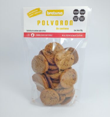 Galletas Polvorones cítricos