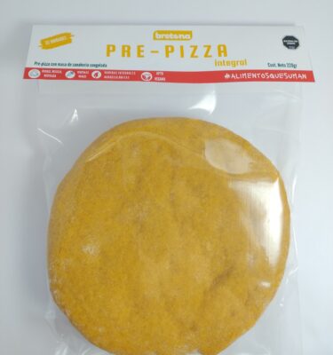Pre-pizza integral de zanahoria