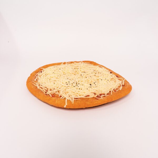 Pizza con masa de pimiento doble queso